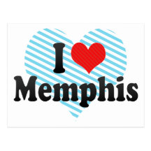 I Love Memphis Postcards