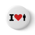 I love men buttons