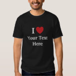 I Love Mens T Shirt - Dark - Add text + Reasons
