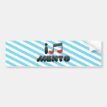 I Love Mento Bumper Sticker