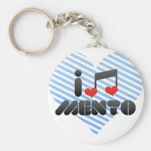 I Love Mento Keychain