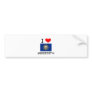 I Love Meredith New Hampshire Bumper Sticker