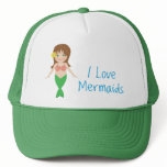 I Love Mermaids hats