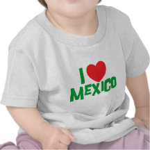 I Love Mexico Baby T-Shirt