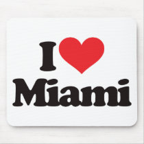 I Love Miami Mouse Pad