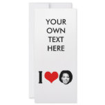 I Love Michelle red plain rack cards