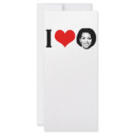 I Love Michelle red plain rack cards