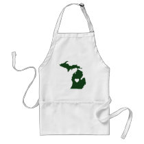 I Love Michigan aprons