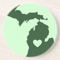 I Love Michigan coasters