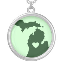 I Love Michigan necklaces