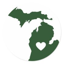 I Love Michigan stickers