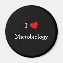 I Love Microbiology Fridge Magnets