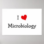 I Love Microbiology posters