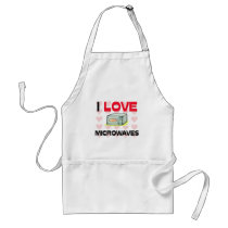 I Love Microwaves Apron