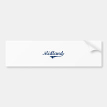 I Love Midland Michigan Bumper Sticker