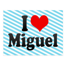 I love Miguel Post Card