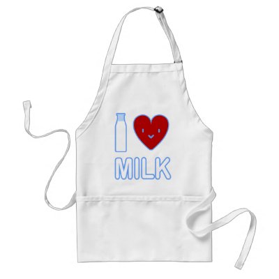I Love Milk Apron by tshirtdujour