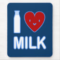 I Love Milk Mousepad