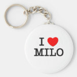 I Love Milo Keychain