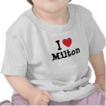 I love Milton heart custom personalised t-shirts