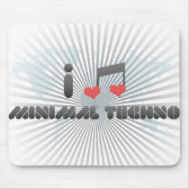 I Love Minimal Techno Mousemat