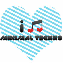 I Love Minimal Techno Photo Cut Outs
