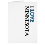 I Love Minnesota Design Greeting Card