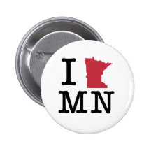 I Love Minnesota Pinback Button