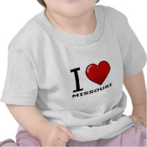I LOVE MISSOURI T SHIRTS