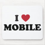 I Love Mobile Alabama Mouse Pads