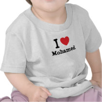 I love Mohamed heart custom personalised