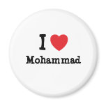 I love Mohammad heart custom personalised magnets