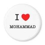 I Love Mohammad magnets