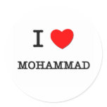 I Love Mohammad stickers