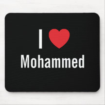 I love Mohammed Mouse Pads
