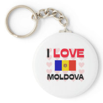 I Love Moldova keychains