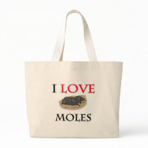 I Love Moles Canvas Bag