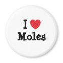 I love Moles heart custom personalized magnets