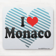 I Love Monaco Mousepads