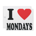 I love mondays icon invitations