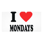 I love mondays icon photo cards