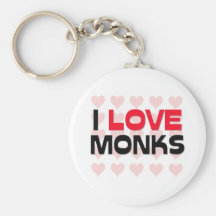 I LOVE MONKS KEYCHAINS