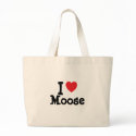 I love Moose heart custom personalized bags