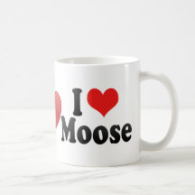 I Love Moose Mug