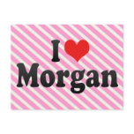 I Love Morgan postcards