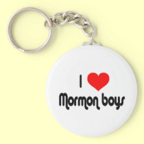 I Love Mormon Boys keychains