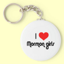 I love Mormon girls keychains