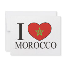 I Love Morocco Invites