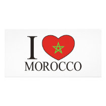 I Love Morocco Photo Card