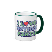 I Love Mother Earth Ringer Mug